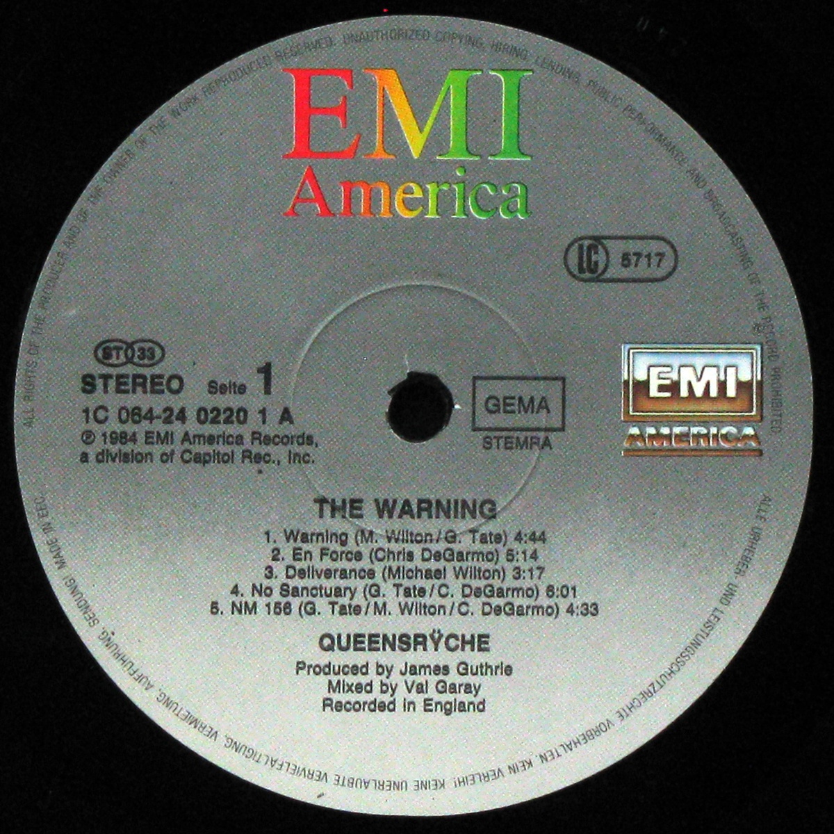 LP Queensryche — Warning фото 3