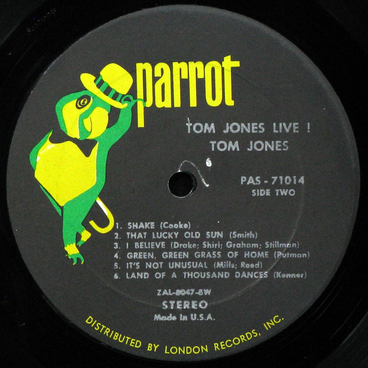 LP Tom Jones — Tom Jones Live! At The Talk Of the Town фото 2