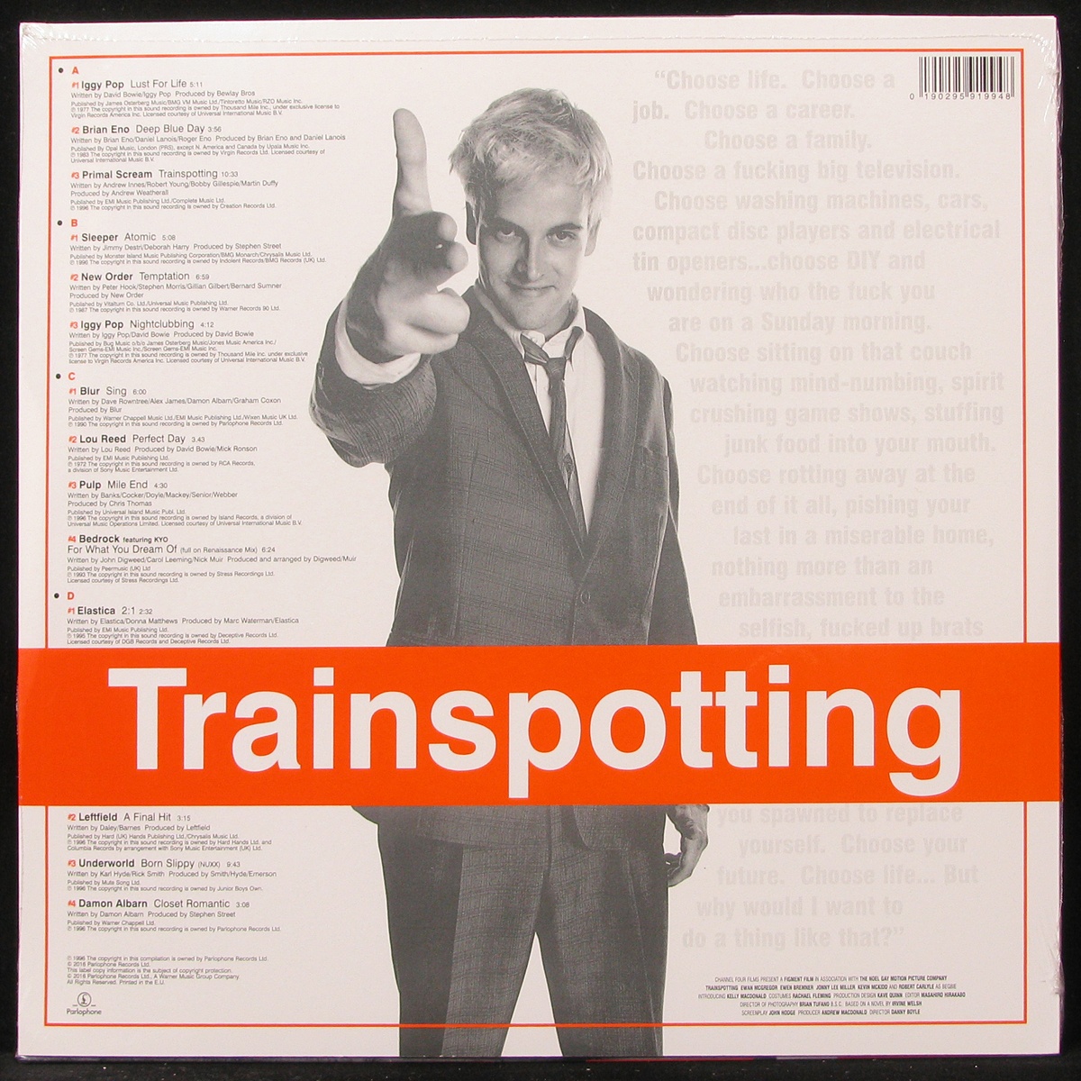 LP Soundtrack — Trainspotting (2LP) фото 2