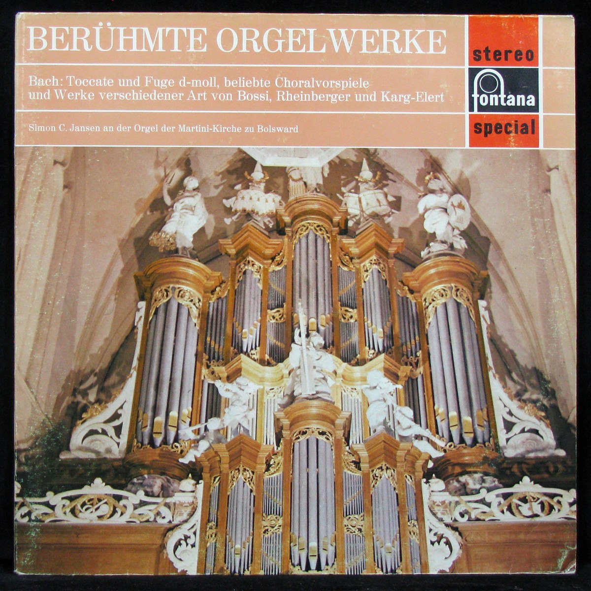 LP Simon C. Jansen — Bach: Beruhmte Orgelwerke фото