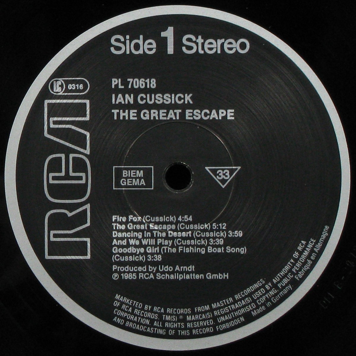 LP Ian Cussick — Great Escape фото 2