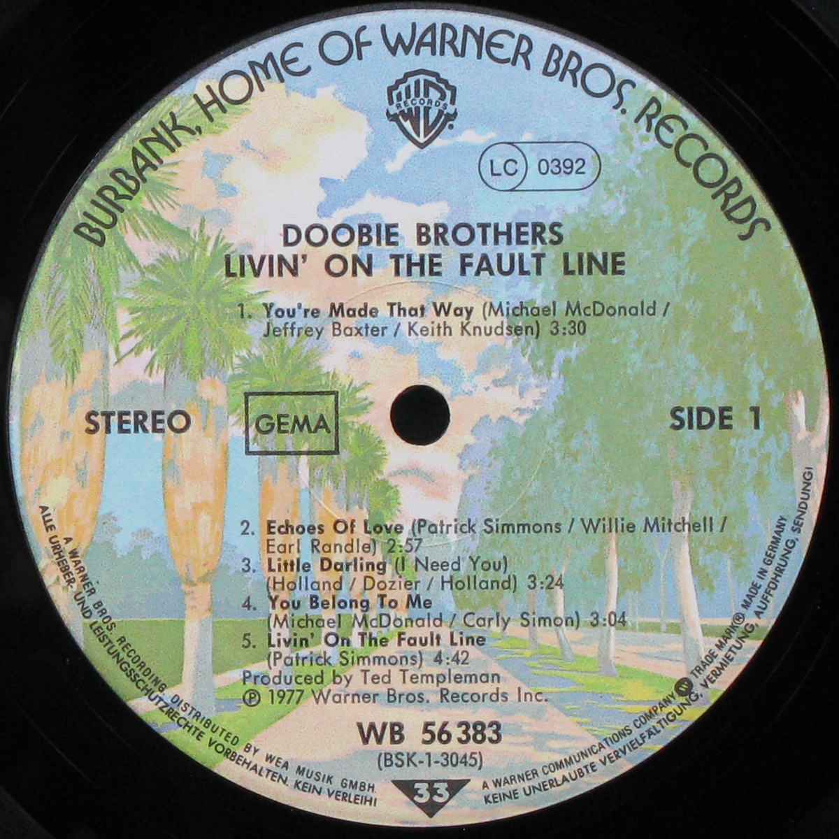 LP Doobie Brothers — Livin' On The Fault Line фото 2