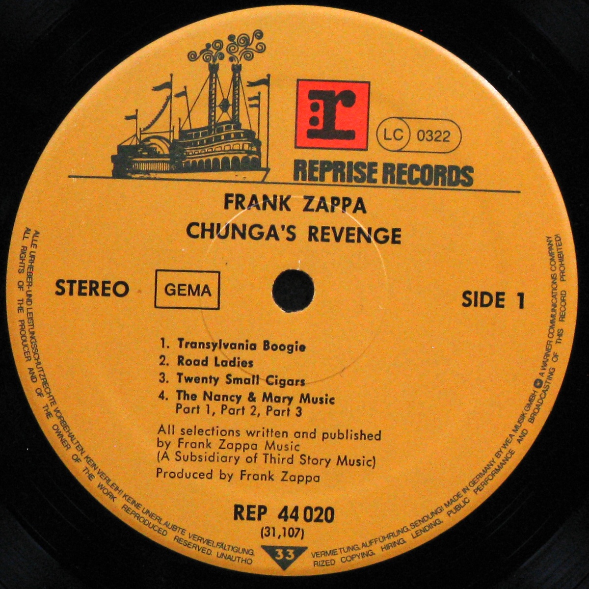 LP Frank Zappa — Chunga's Revenge фото 3