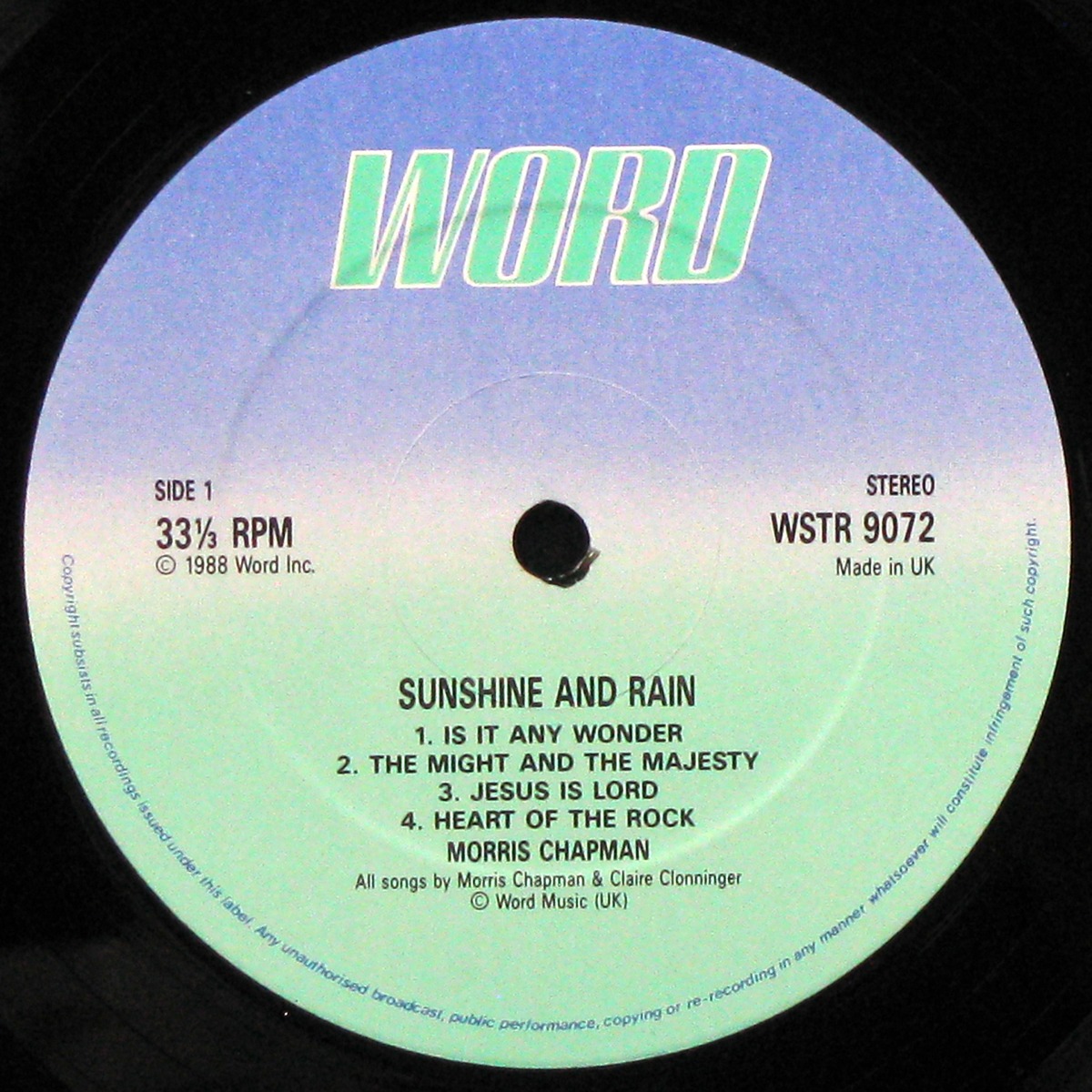 LP Morris Chapman — Sunshine And Rain фото 2