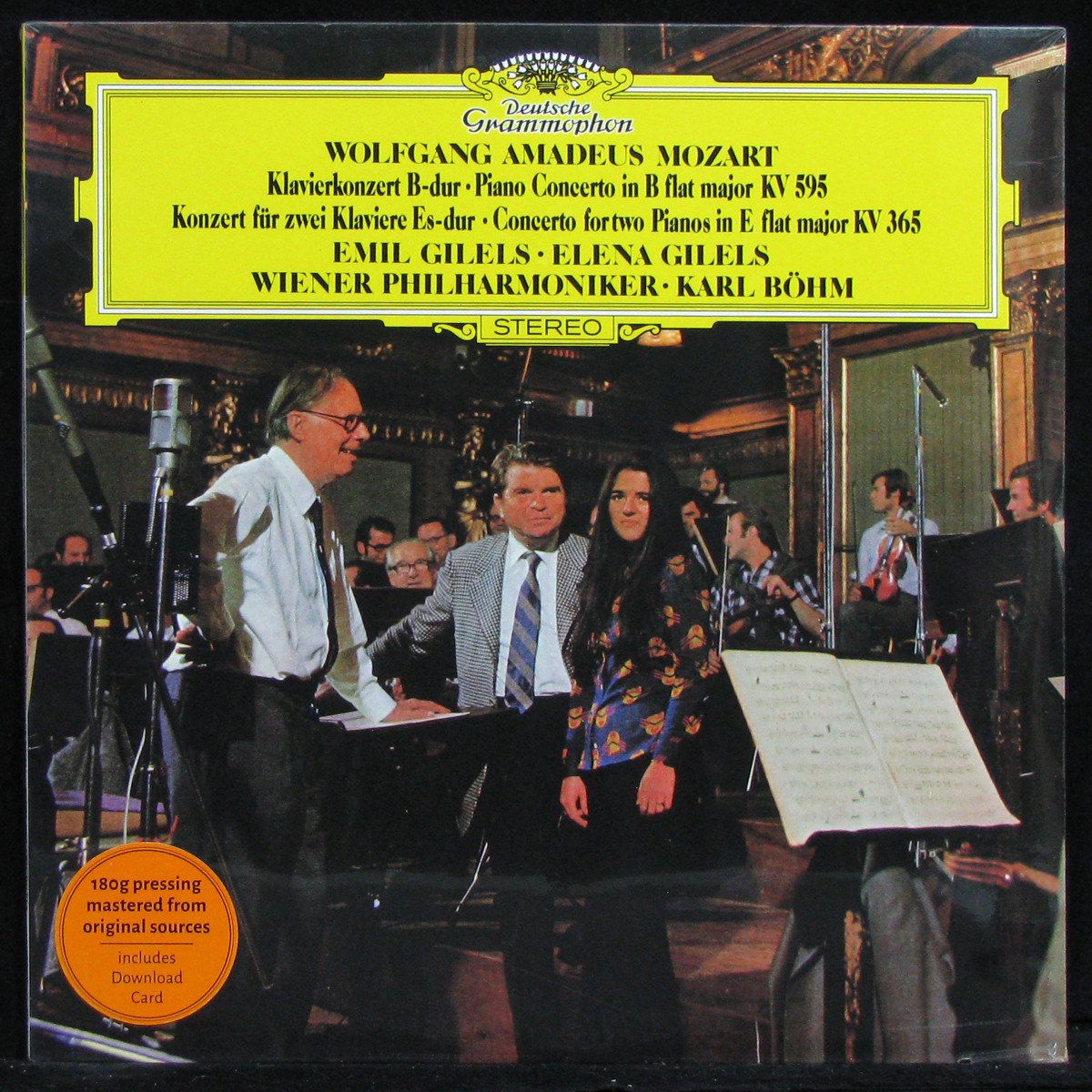 LP Karl Bohm / Emil Gilels / Elena Gilels — Mozart: Klavierkonzert B-dur / Piano Concerto In B Flat Major KV 595... фото