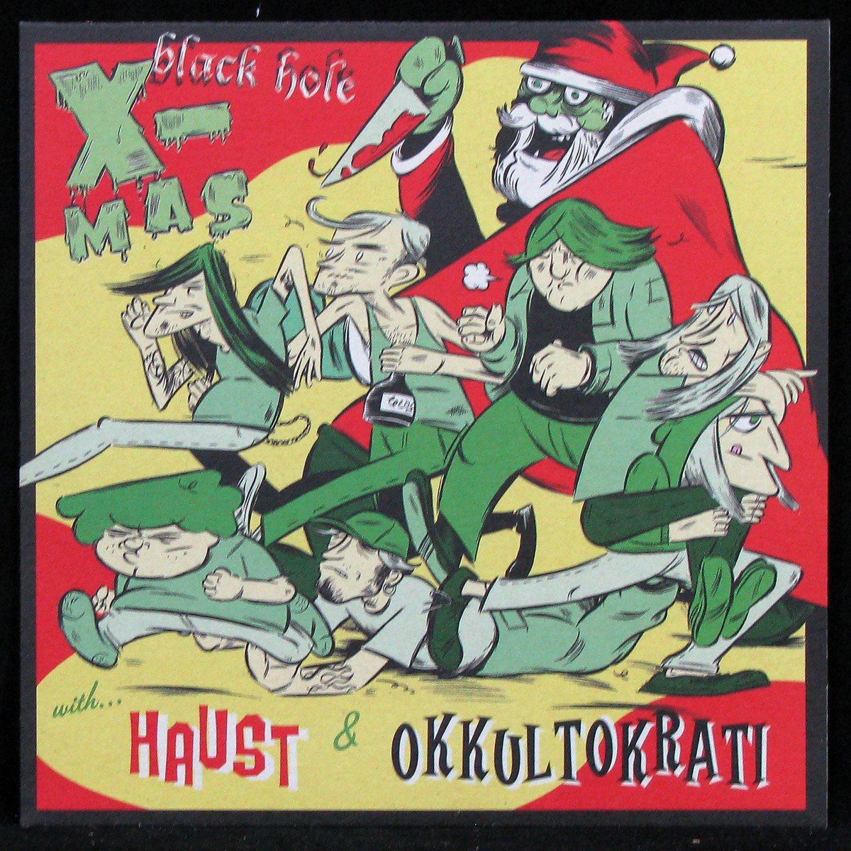 LP Haust / Okkultokrati — Black Hole X-mas With... (coloured vinyl, single) фото