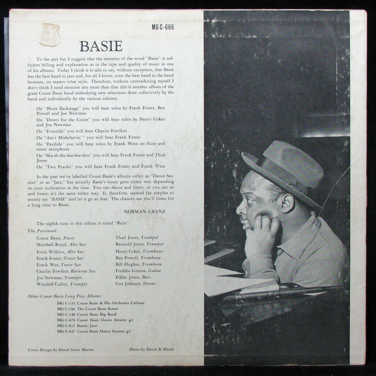 LP Count Basie — Basie (mono) фото 2