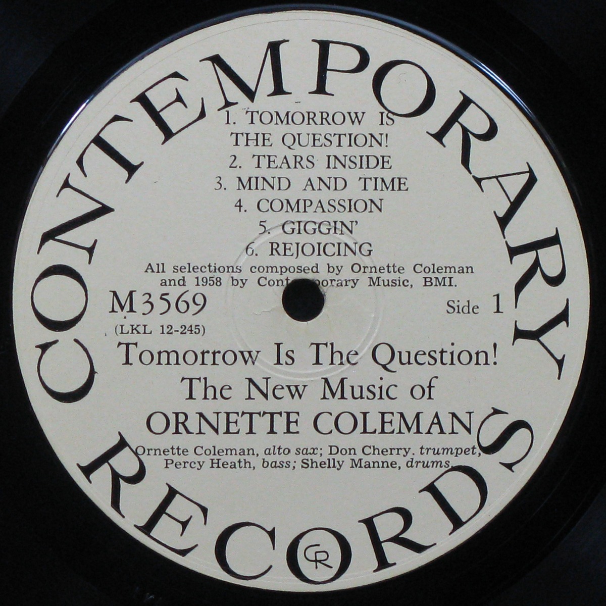LP Ornette Coleman — Tomorrow Is The Question! (mono) фото 3