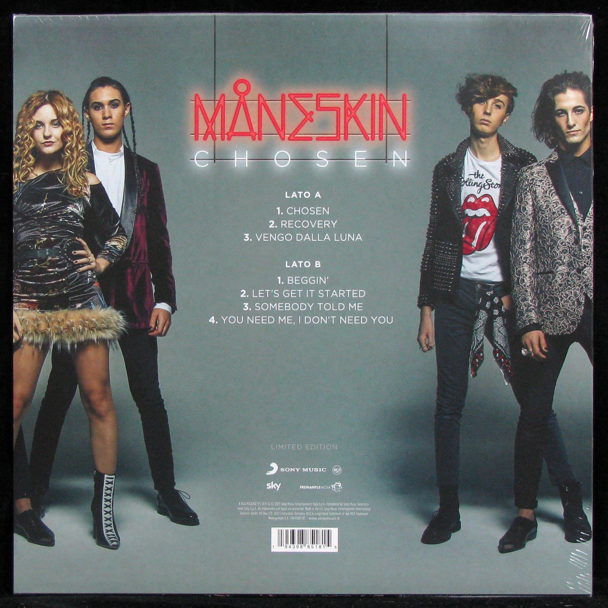 LP Maneskin — Chosen (EP, coloured vinyl) фото 2