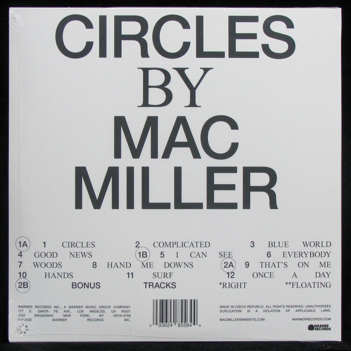 LP Mac Miller — Circles (2LP, silver vinyl, + poster) фото 2