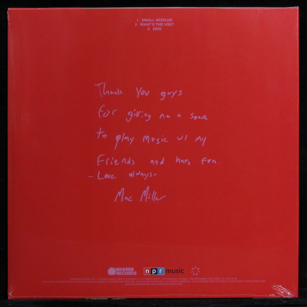 LP Mac Miller — NPR Music Tiny Desk Concert (EP, coloured vinyl) фото 2