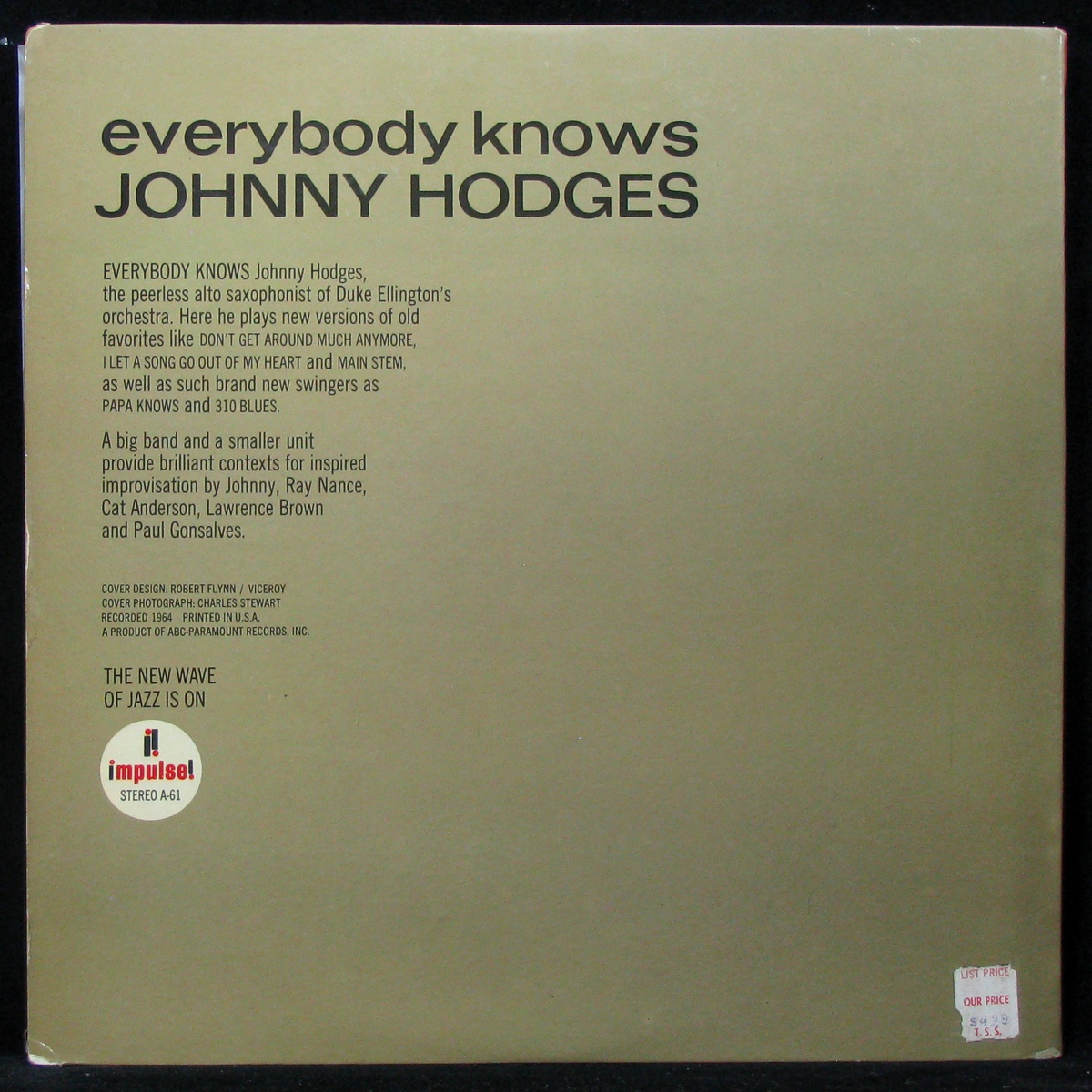 LP Johnny Hodges — Everybody Knows фото 2