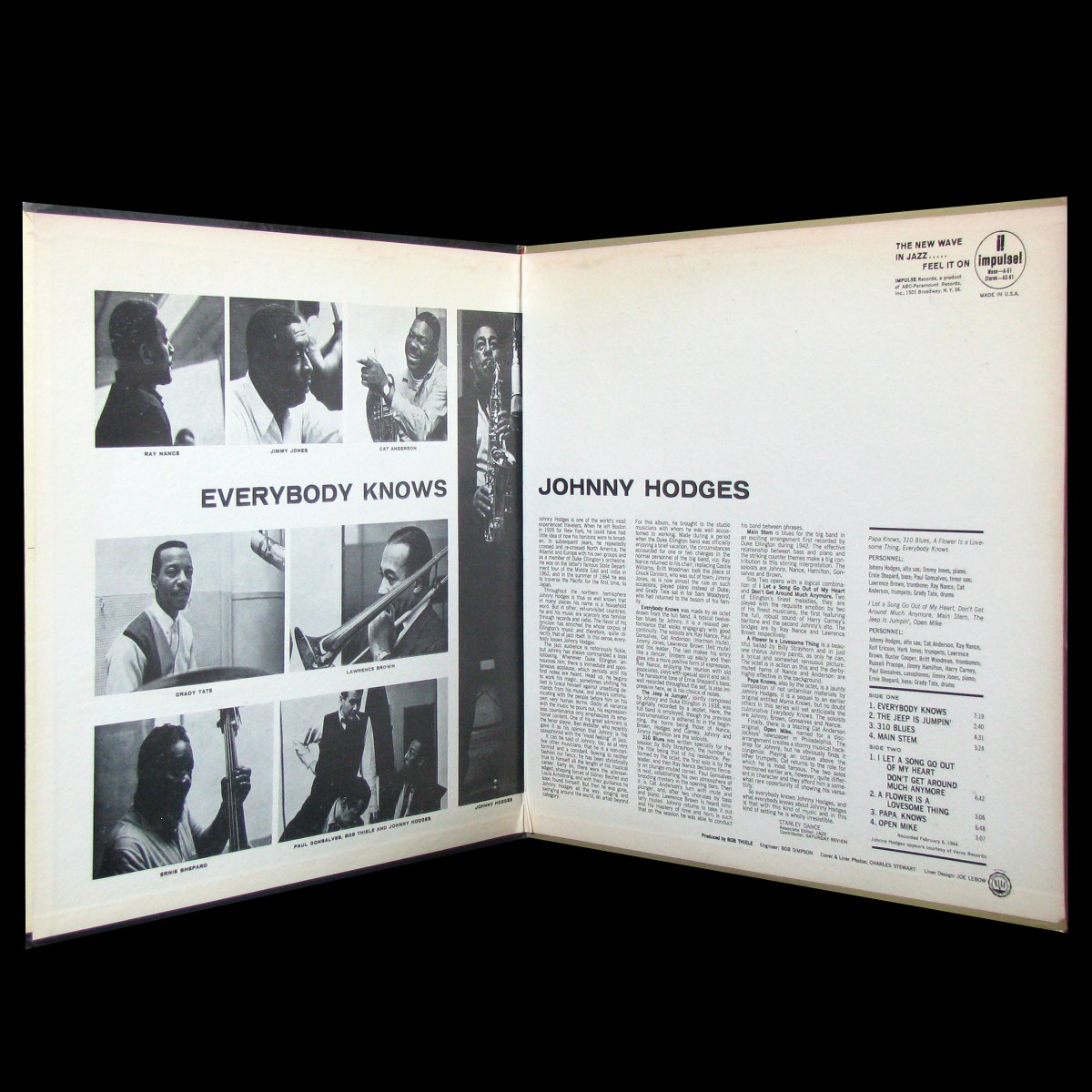 LP Johnny Hodges — Everybody Knows фото 3