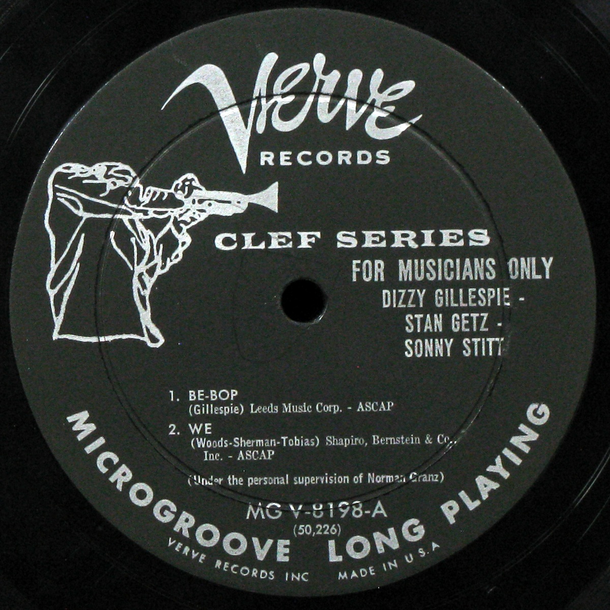 LP Stan Getz / Dizzy Gillespie / Sonny Stitt — For Musicians Only (mono) фото 3