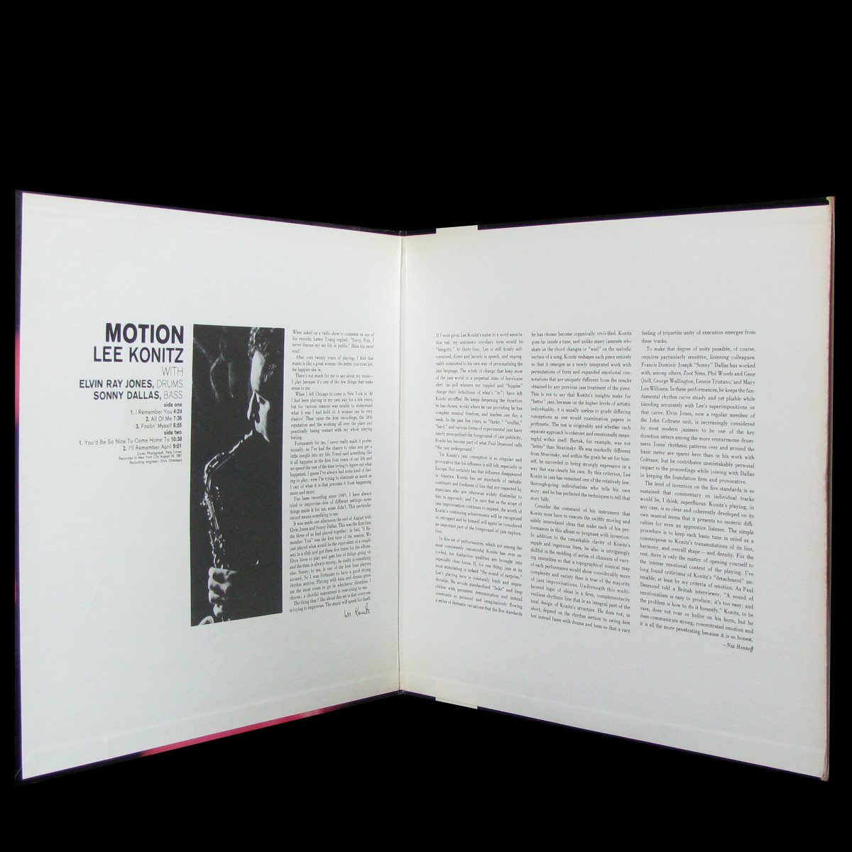 LP Lee Konitz — Motion фото 3