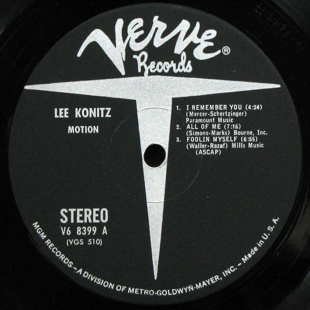 LP Lee Konitz — Motion фото 4