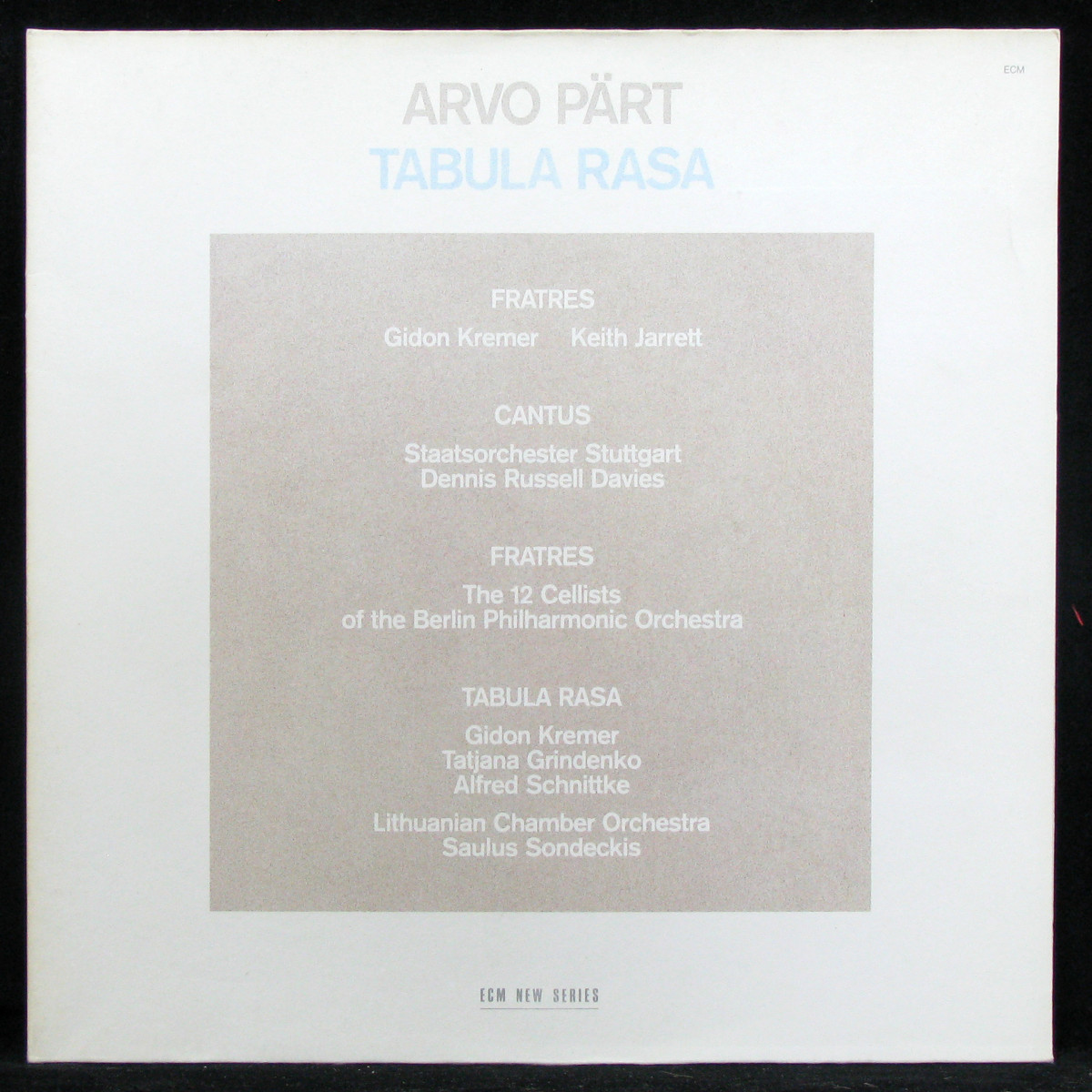LP Arvo Part — Tabula Rasa (2LP) фото