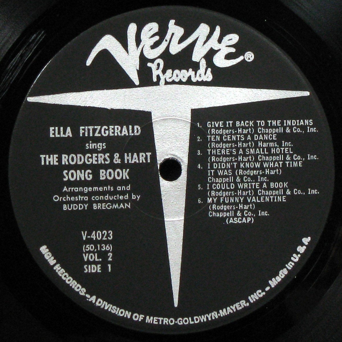 LP Ella Fitzgerald — Ella Fitzgerald Sings The Rodgers And Hart Song Book (mono) фото 3
