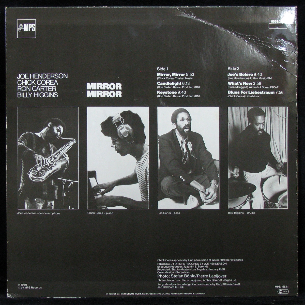 LP Joe Henderson / Chick Corea / Ron Carter / Billy Higgins — Mirror, Mirror фото 2