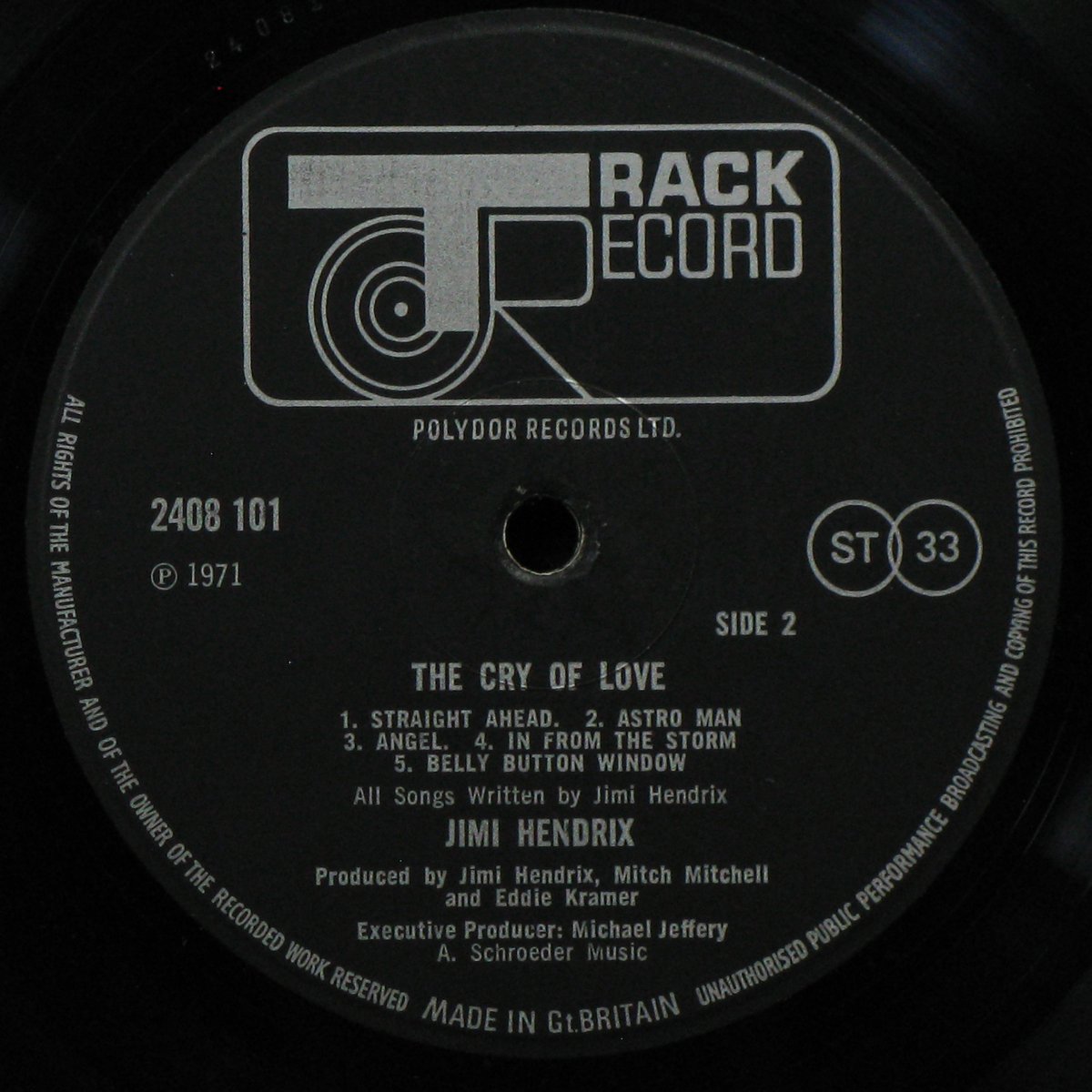 LP Jimi Hendrix — Cry Of Love фото 5