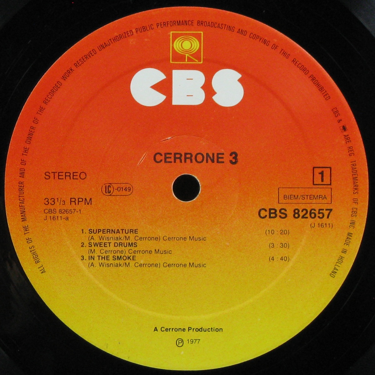 LP Cerrone — Cerrone 3 - Supernature фото 3