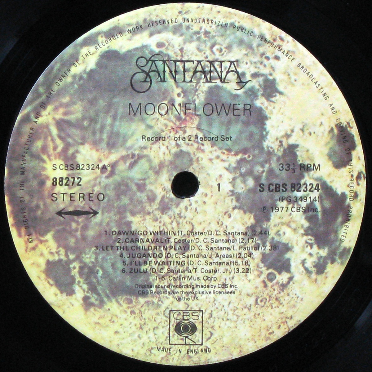 LP Santana — Moonflower (2LP) фото 3