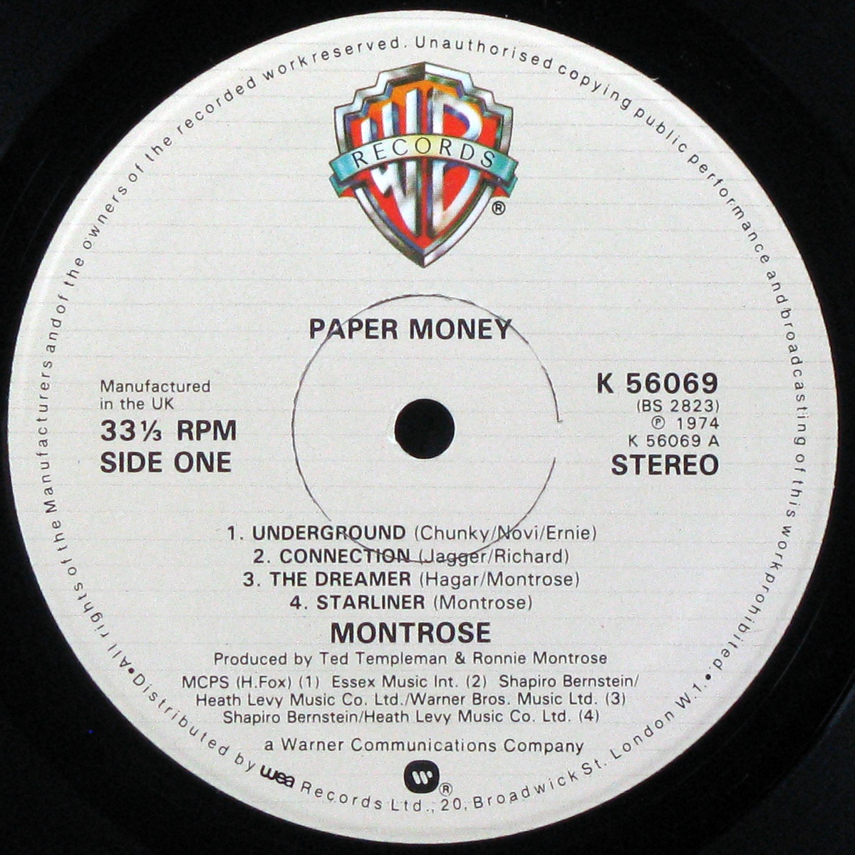 LP Montrose — Paper Money фото 2