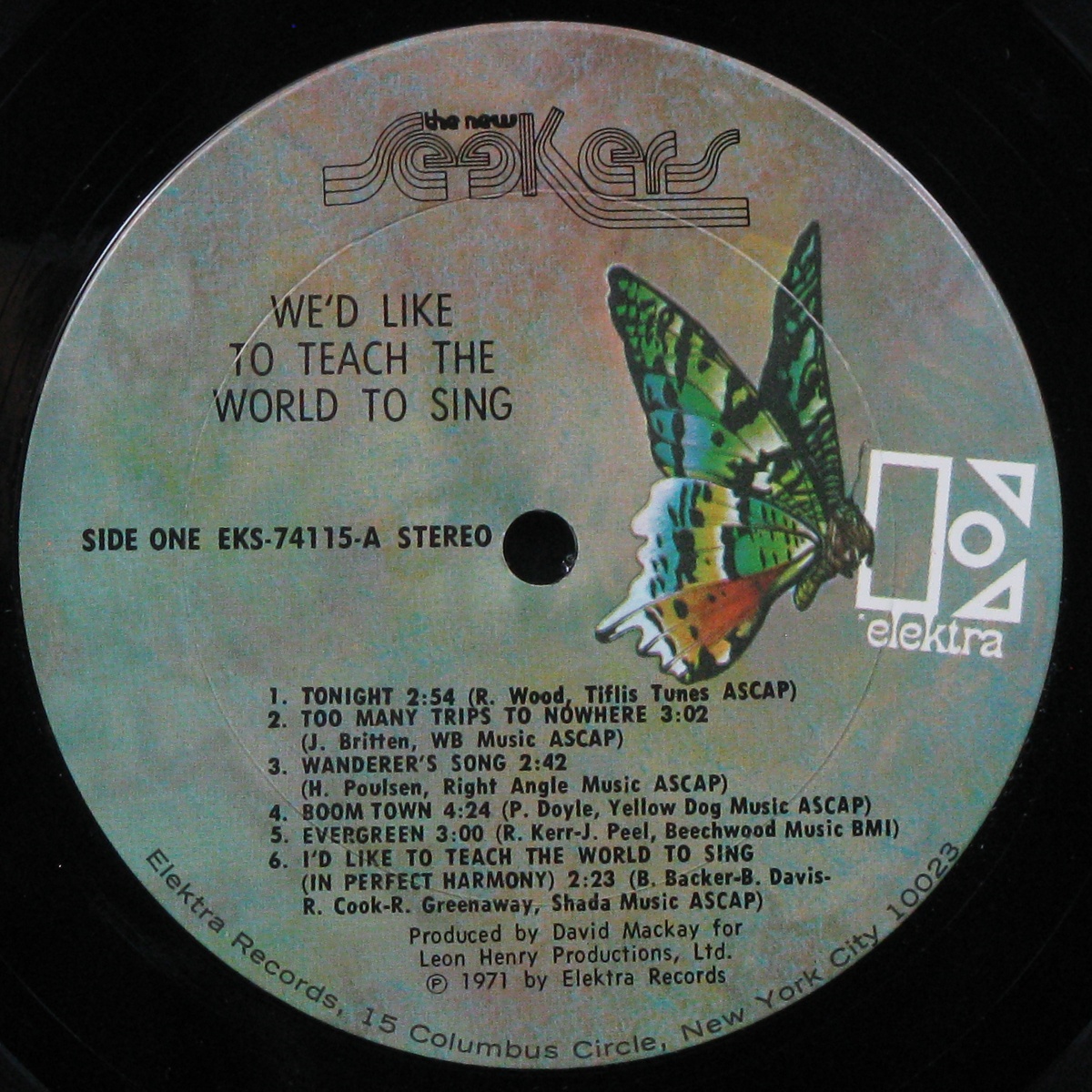 LP New Seekers — We'd Like To Teach The World To Sing фото 2