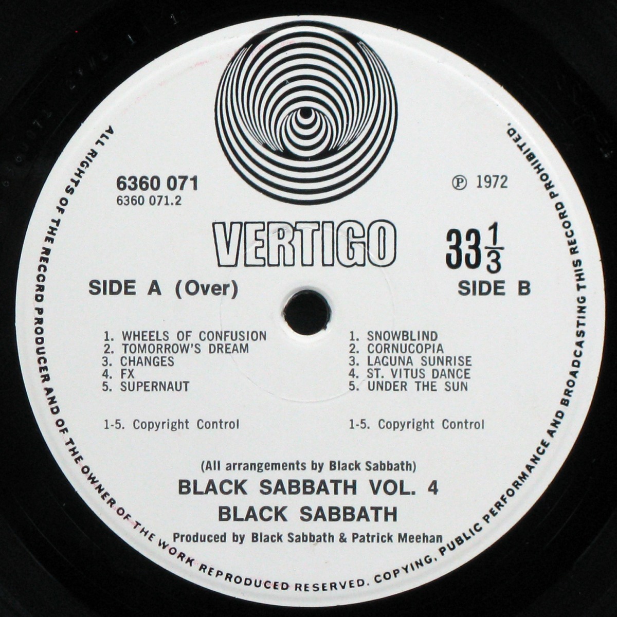 LP Black Sabbath — Black Sabbath Vol 4 (+ booklet) фото 5