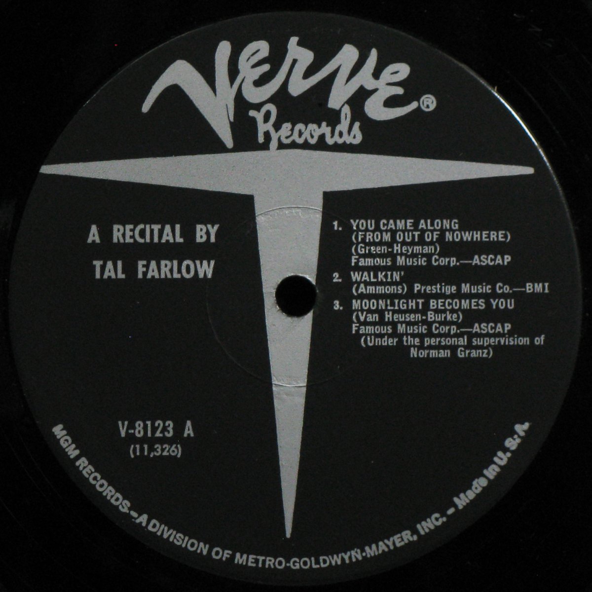 LP Tal Farlow — A Recital By Tal Farlow фото 3