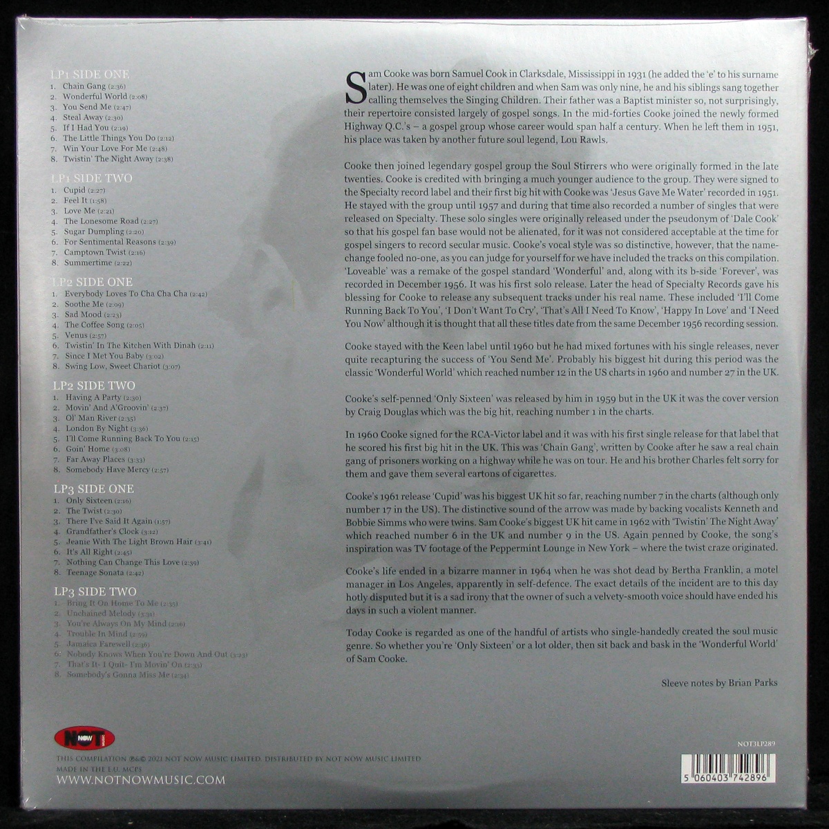 LP Sam Cooke — Platinum Collection (3LP, coloured vinyl) фото 2