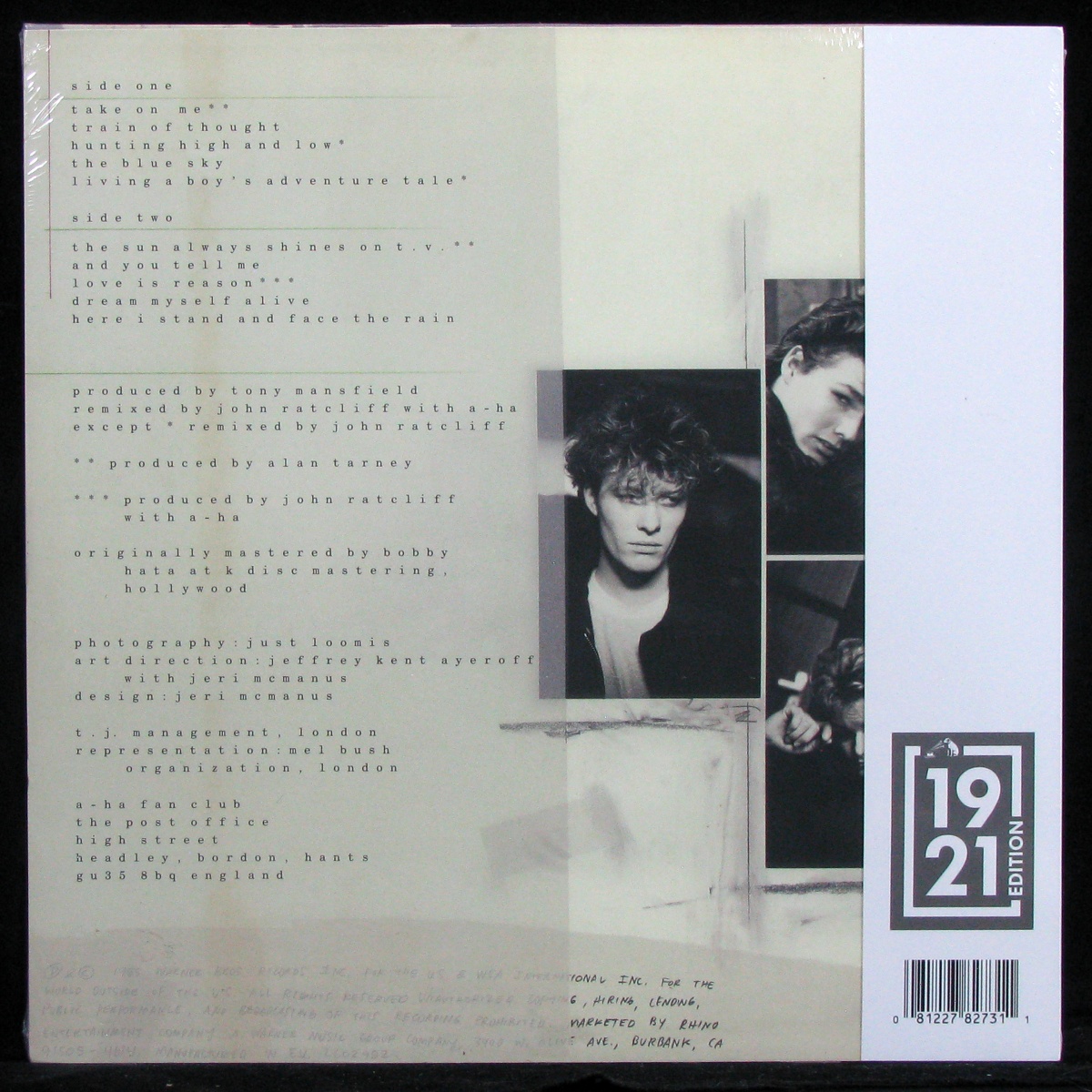 LP A-ha — Hunting High And Low (coloured vinyl, + obi) фото 2