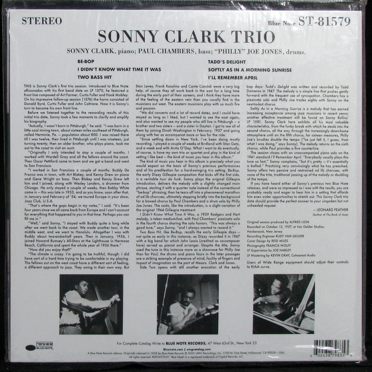 LP Sonny Clark Trio — Sonny Clark Trio фото 2