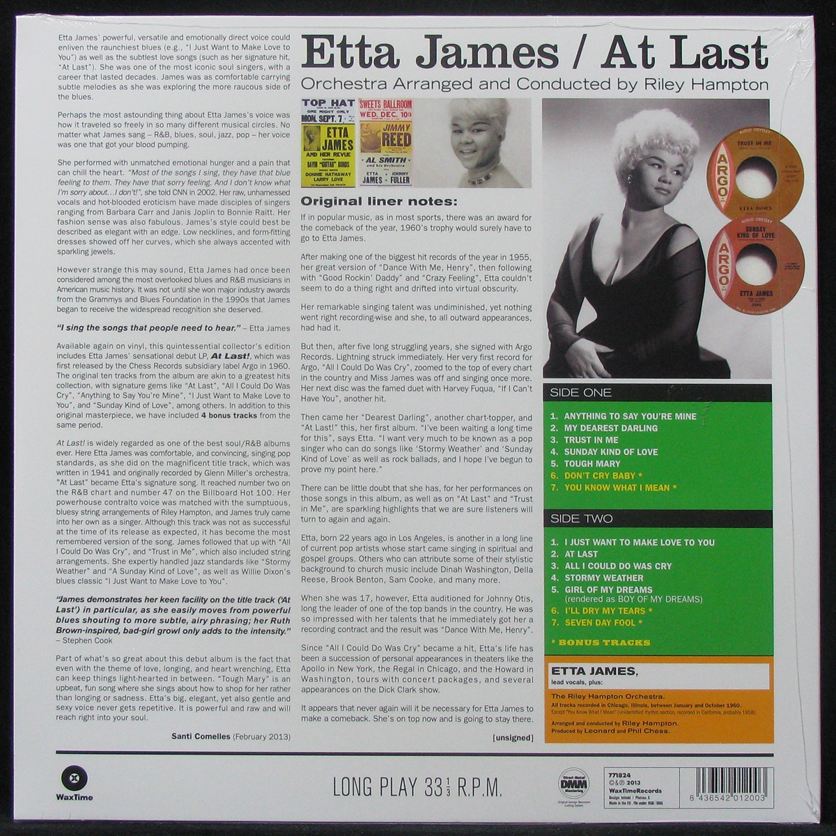 LP Etta James — At Last! фото 2