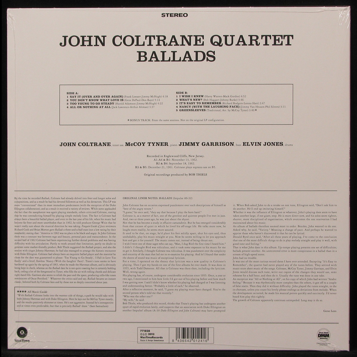 LP John Coltrane — Ballads фото 2