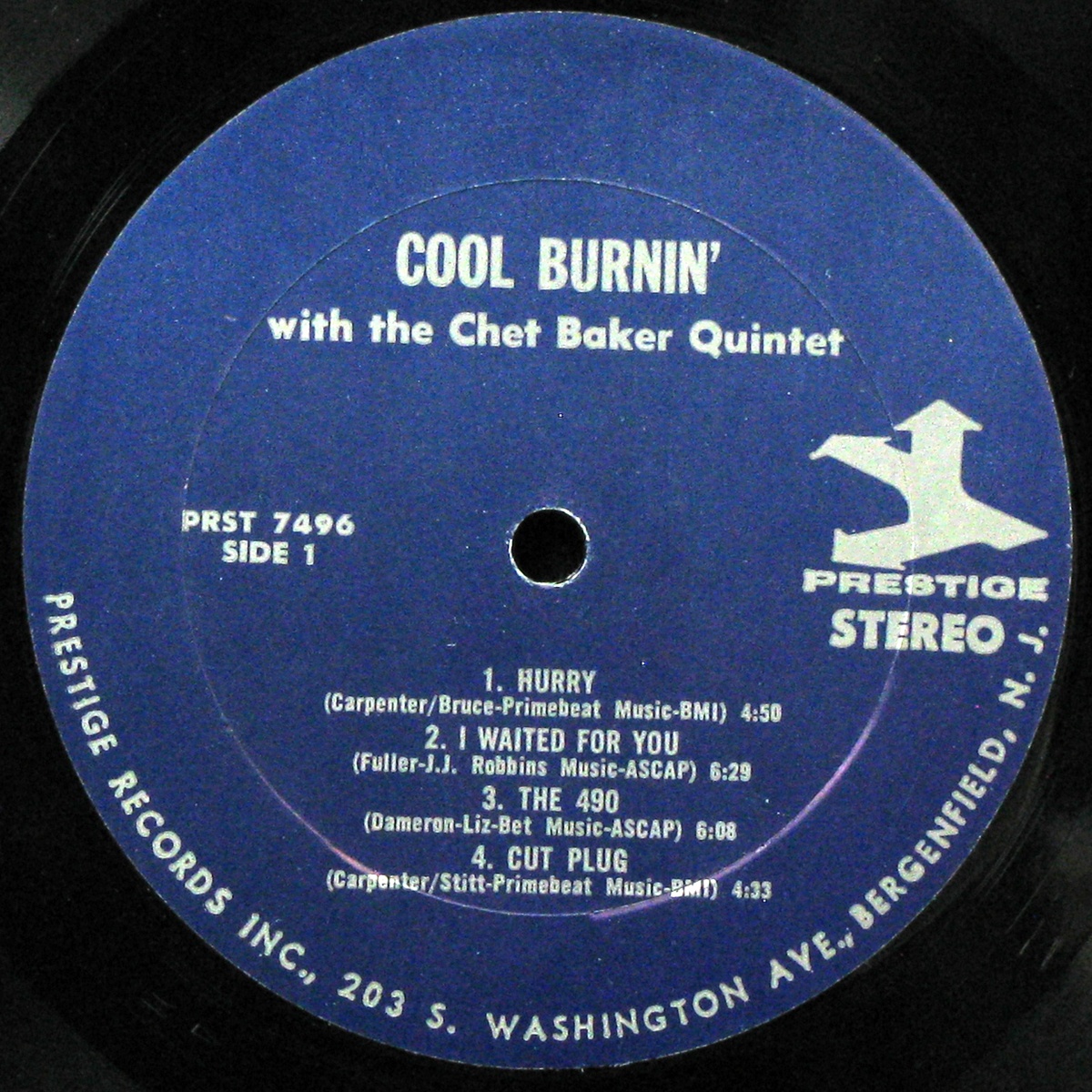 LP Chet Baker Quintet — Cool Burnin' With The Chet Baker Quintet фото 4