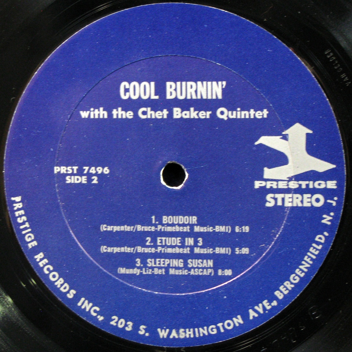 LP Chet Baker Quintet — Cool Burnin' With The Chet Baker Quintet фото 3