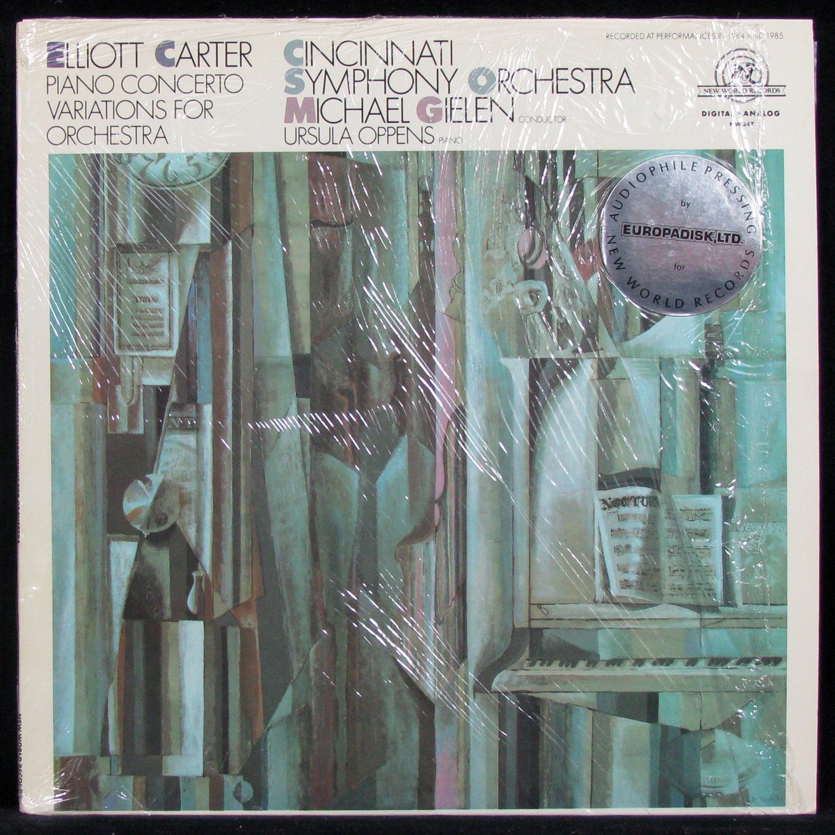 LP Michael Gielen — Elliott Carter: Piano Concerto / Variations For Orchestra фото