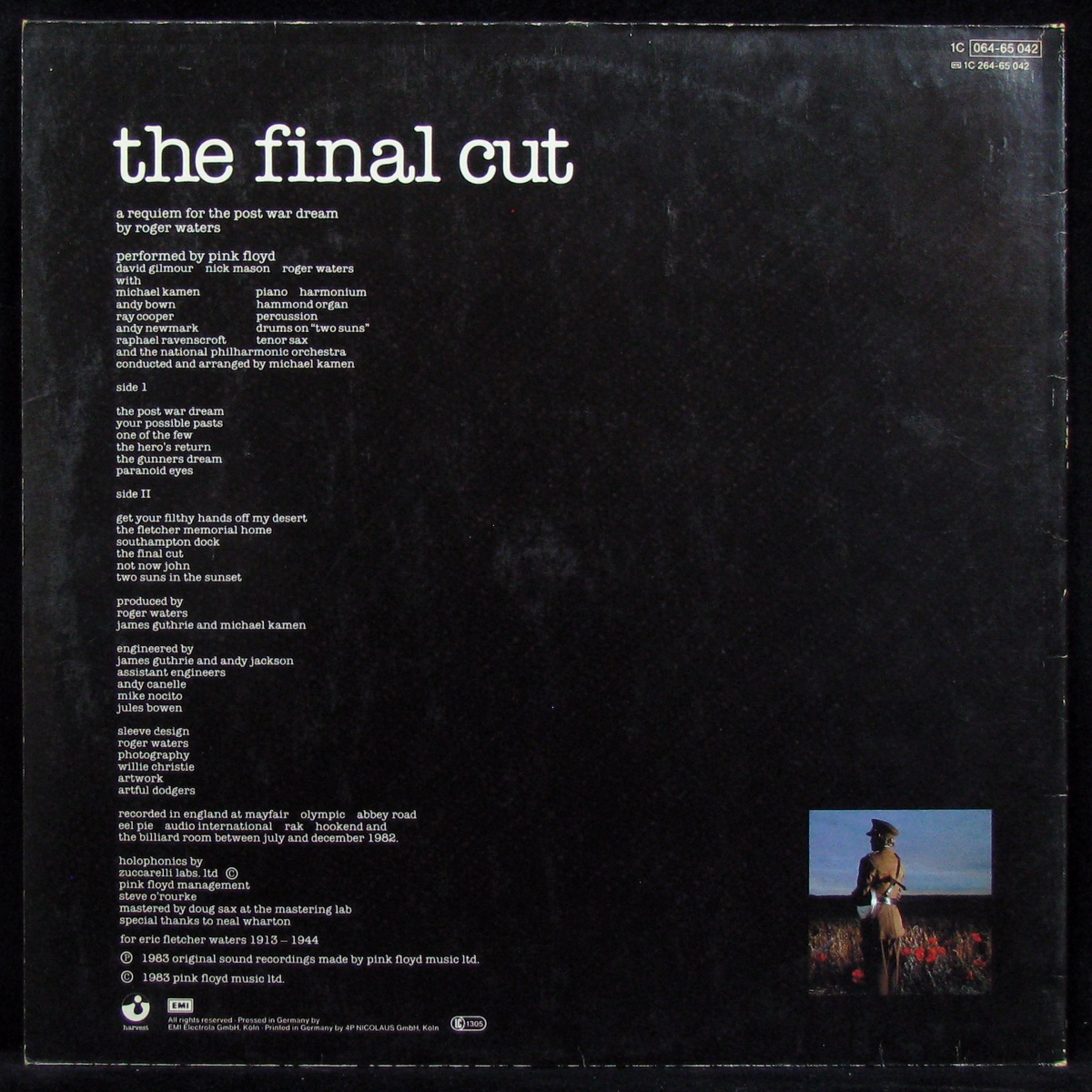 LP Pink Floyd — Final Cut фото 2