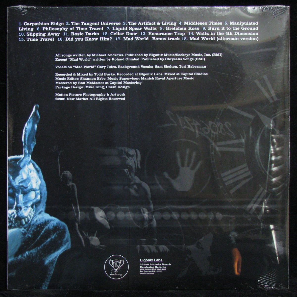 LP Michael Andrews — Donnie Darko (Music From The Original Motion Picture Score) (coloured vinyl) фото 2