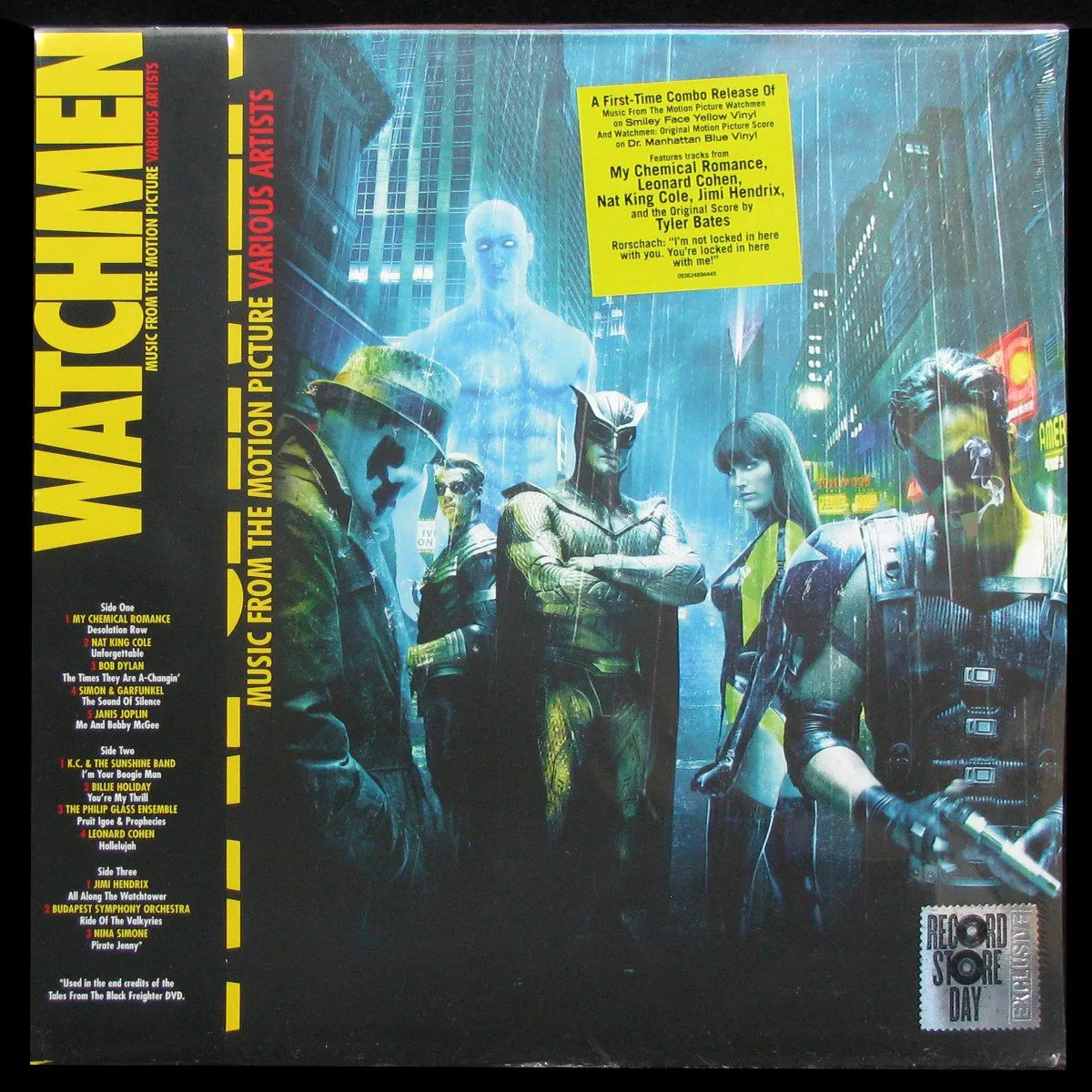 LP Tyler Bates / V/A — Watchmen (Original Motion Picture Soundtrack) (3LP, цветной винил, + obi) фото