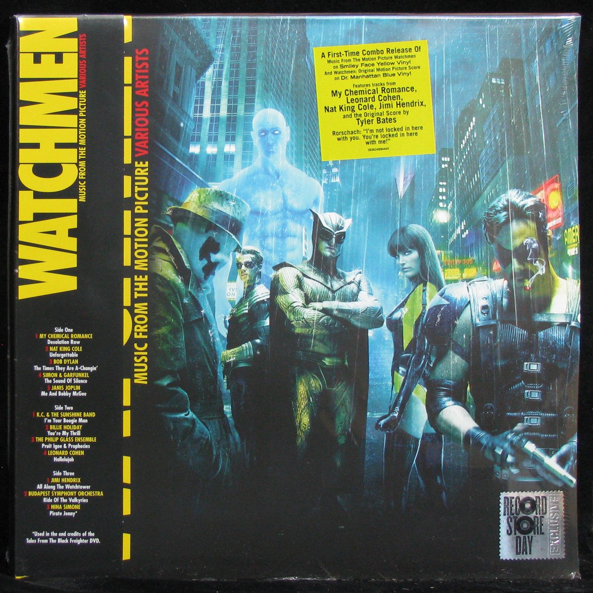 LP Tyler Bates / V/A — Watchmen (Original Motion Picture Soundtrack) (3LP, coloured vinyl, + obi) фото
