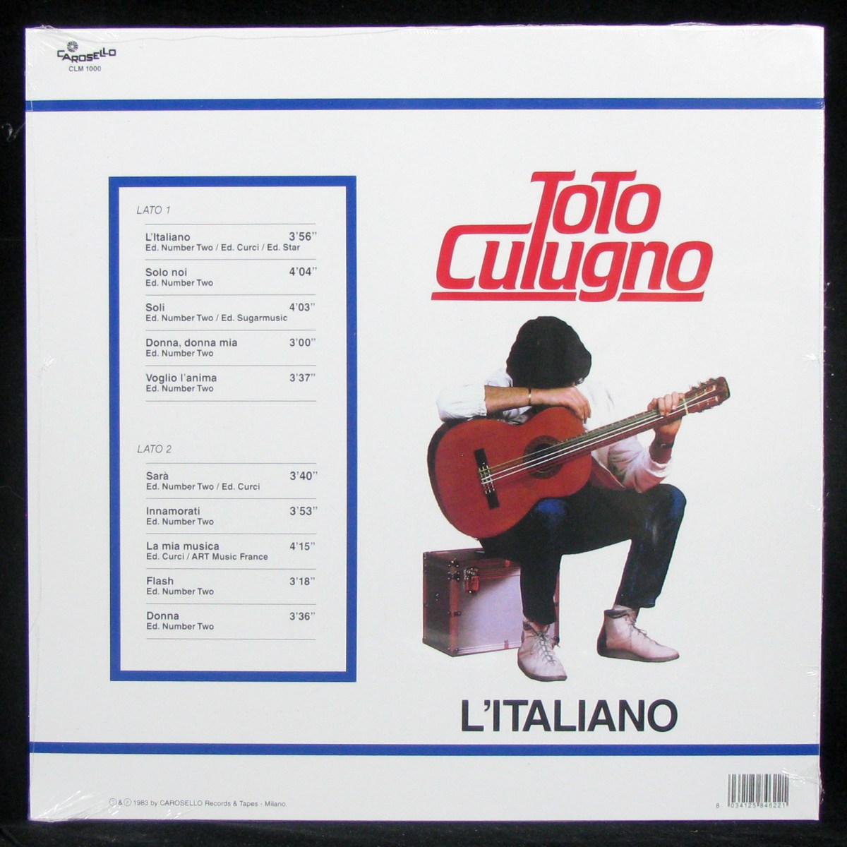 LP Toto Cutugno — L'Italiano фото 2