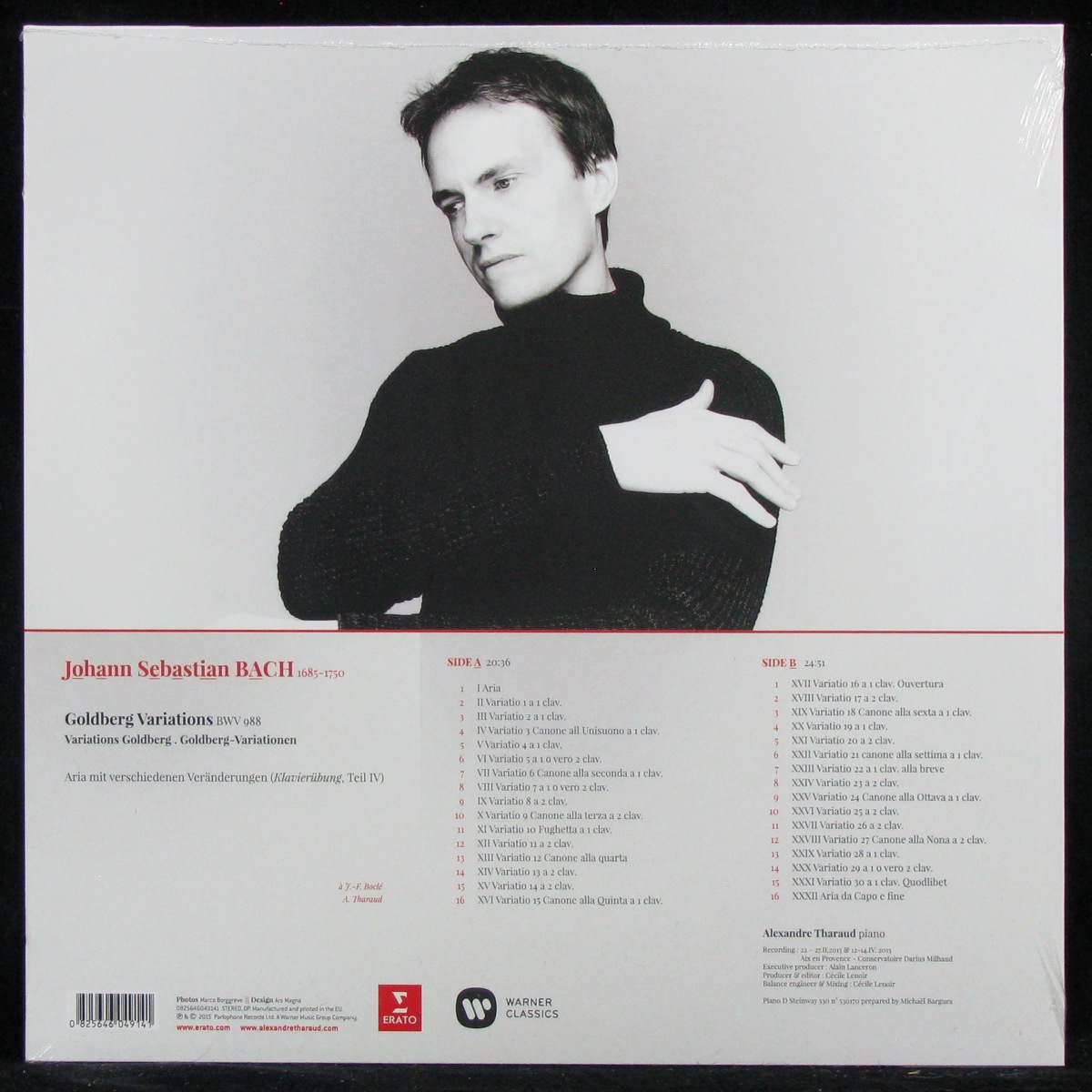 LP Alexandre Tharaud — Bach: Goldberg Variations фото 2