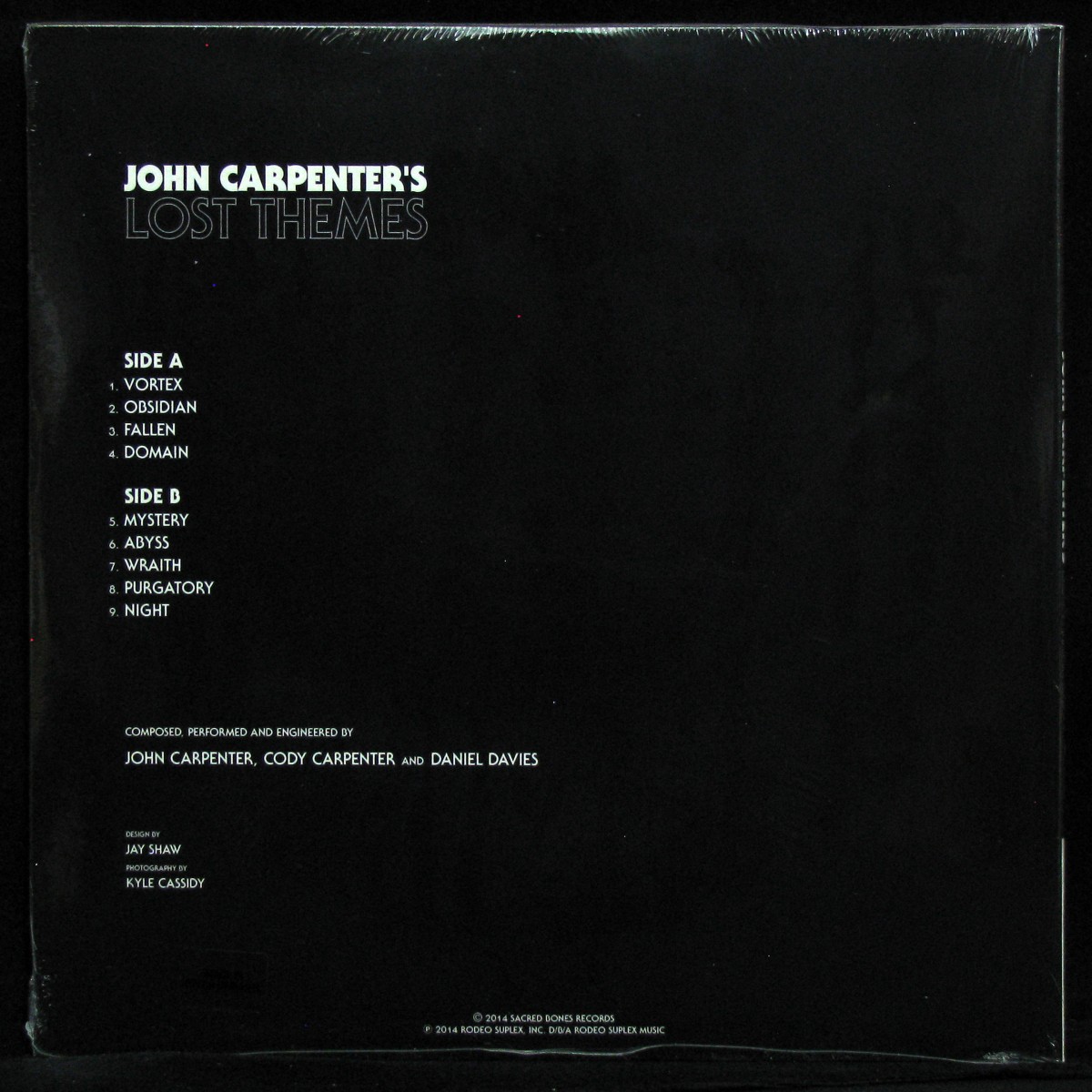 LP John Carpenter — Lost Themes (coloured vinyl) фото 2