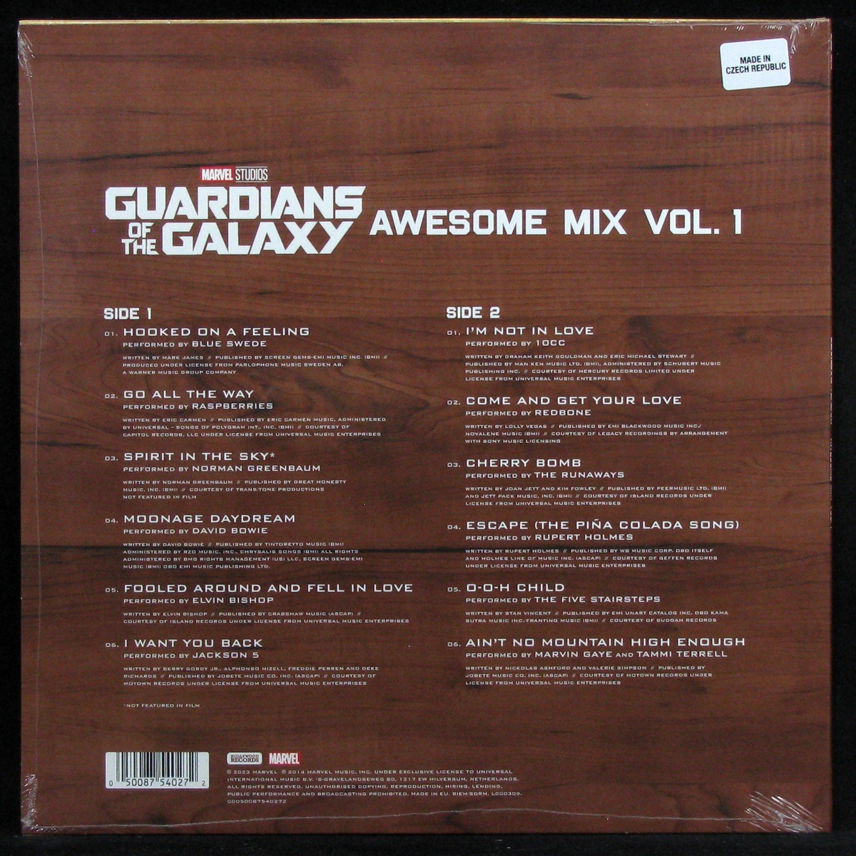 LP Soundtrack — Guardians Of The Galaxy Awesome Mix Vol.1 (coloured vinyl) фото 2