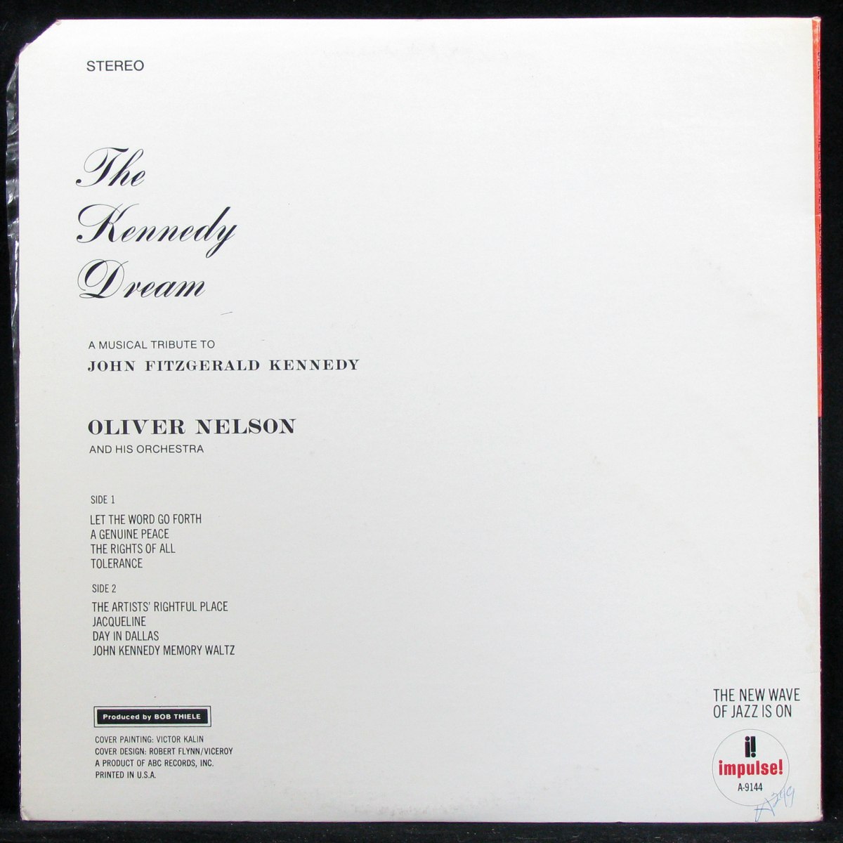 LP Oliver Nelson — Kennedy Dream фото 2