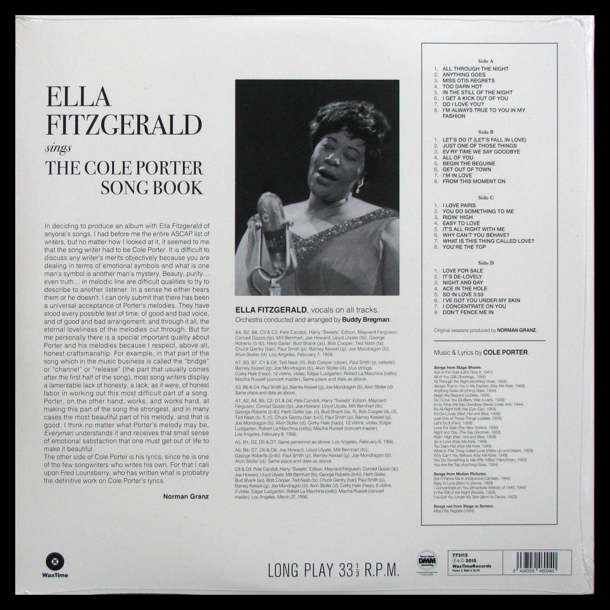 LP Ella Fitzgerald — Sings The Cole Porter Song Book (2LP) фото 2