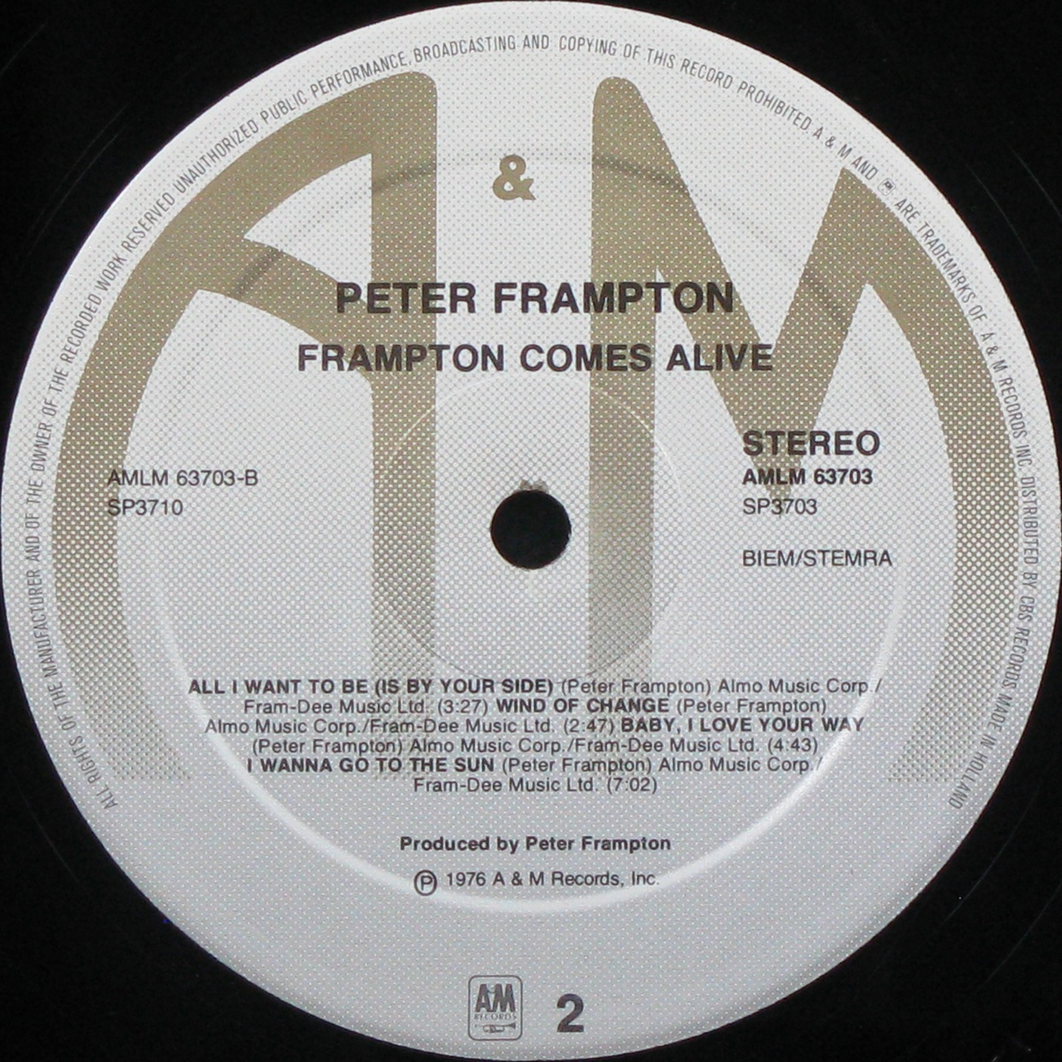 LP Peter Frampton — Frampton Comes Alive (2LP) фото 2