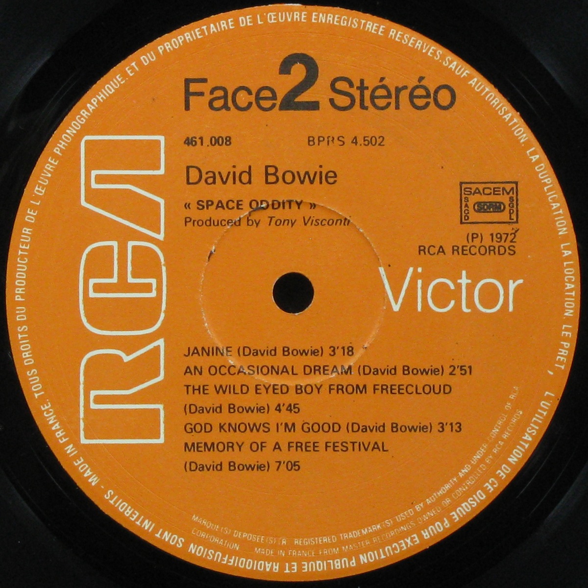 LP David Bowie — Space Oddity фото 4